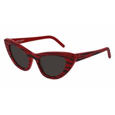 Солнцезащитные очки Saint Laurent, красный