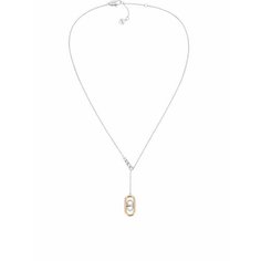 Колье FURLA, кристалл, серебряный