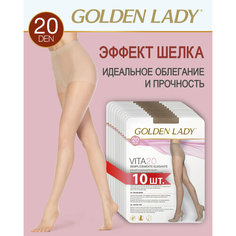 Колготки Golden Lady Vita, 20 den, 10 шт., размер 3, playa