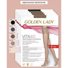 Колготки Golden Lady Vita, 40 den, 5 шт., размер 5, мультиколор