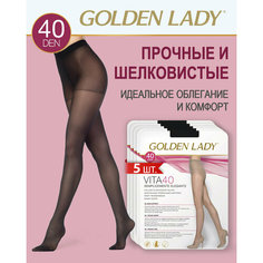 Колготки Golden Lady Vita, 40 den, 5 шт., размер 3, nero