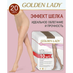 Колготки Golden Lady Vita, 20 den, 10 шт., размер 2, melon