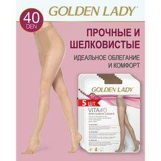 Колготки Golden Lady Vita, 40 den, 5 шт., размер 3, playa