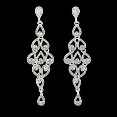 Серьги с подвесками Эстет, серебряный