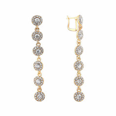 Серьги с подвесками Эстет, золотой