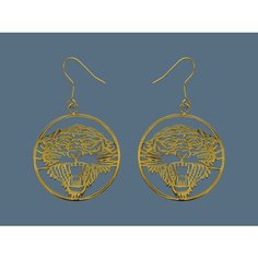 Серьги с подвесками Ed Hardy, золотой