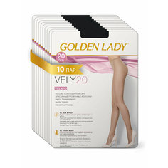 Колготки Golden Lady Vely, 20 den, 10 шт., размер 3, nero