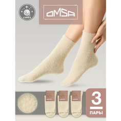 Носки Omsa OMSA_COMFORT, комплект, 3 пары, размер 35-38, beige