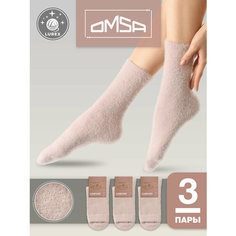 Носки Omsa OMSA_COMFORT, комплект, 3 пары, размер 35-38, rosa antico