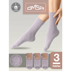Носки Omsa OMSA_COMFORT, комплект, 3 пары, размер 39-41, lilla