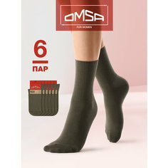 Носки Omsa, комплект, 6 пар, размер 39-41, желтый