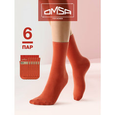 Носки Omsa, комплект, 6 пар, размер 39-41, terracotta