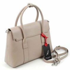 Сумка тоут Sergio Valentini, фактура гладкая, бежевый