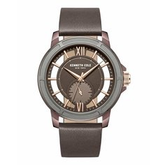 Наручные часы KENNETH COLE, коричневый