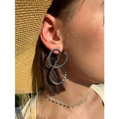 Моносерьга Silver WINGS, серебристый