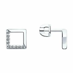Серьги Яхонт, серебро, 925 проба, фианит, , бесцветный
