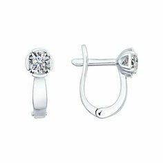 Серьги Яхонт, серебро, 925 проба, фианит, , бесцветный