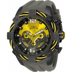 Наручные часы INVICTA, желтый, черный, серый