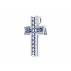 Подвеска Яхонт, серебро, 925 проба, фианит, бесцветный