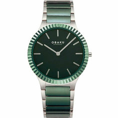 Наручные часы OBAKU, зеленый
