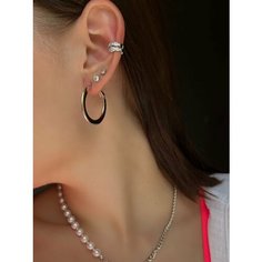 Серьги Silver WINGS, серебряный