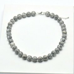 Бусы Silver WINGS, яшма