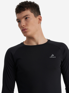 Лонгслив мужской Demix AeroMove Running GFX Mesh, Черный