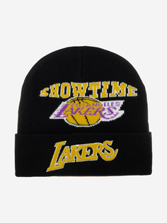 Шапка с отворотом MITCHELL NESS KTCFSH22022-LALBLCK Los Angeles Lakers NBA (черный), Черный Mitchell&Ness