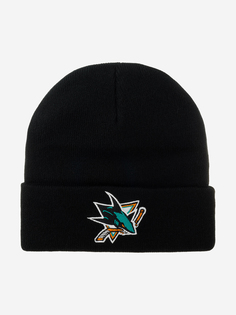 Шапка с отворотом MITCHELL NESS EU175-TEAMTALK-BLK San Jose Sharks NHL (черный), Черный Mitchell&Ness