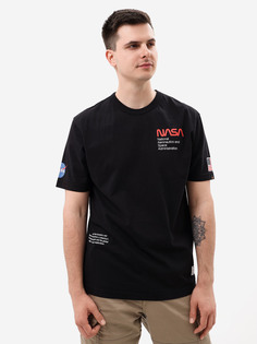 Футболка NASA Worm Logo Alpha Industries, Черный