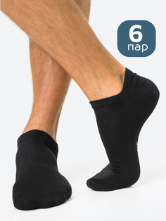Носки Happyfox, набор 6 пар, хлопковые, Черный