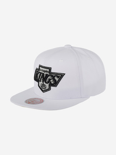 Бейсболка с прямым козырьком MITCHELL NESS HHSS5744-LAKYYPPPWHIT Los Angeles Kings NHL (белый), Белый Mitchell&Ness