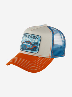 Бейсболка с сеточкой STETSON 7761161 TRUCKER CAP STETSONS GARAGE (малиновый), Мультицвет
