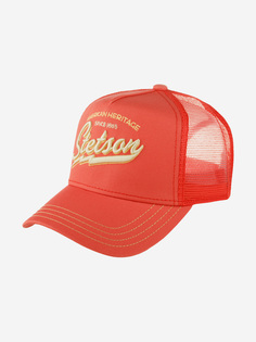 Бейсболка с сеточкой STETSON 7751171 TRUCKER CAP AMERICAN HERITAGE CLASSIC (оранжевый), Оранжевый