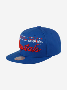 Бейсболка с прямым козырьком MITCHELL NESS 6HSSLD21213-WCABLUE Washington Capitals NHL (синий), Синий Mitchell&Ness
