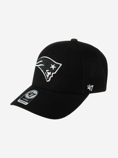 Бейсболка 47 BRAND F-MVP19WBV-BKW New England Patriots NFL (черный), Черный 47