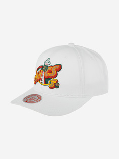 Бейсболка MITCHELL NESS HHSS5460-SSUYYPPPWHIT Seattle Supersonics NBA (белый), Белый Mitchell&Ness