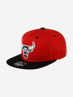 Бейсболка с прямым козырьком MITCHELL NESS 6HSFRI20095-CBURDBK Chicago Bulls NBA (красный), Красный Mitchell&Ness