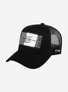 Бейсболка с сеточкой CAPSLAB CL/NS/1/BAN Naruto Symbol Ninja Village (черный), Черный Capslab®