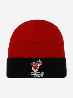 Шапка с отворотом MITCHELL NESS MN-NBA-EU174-MIAHEA-BLK Miami Heat NBA (черный), Черный Mitchell&Ness