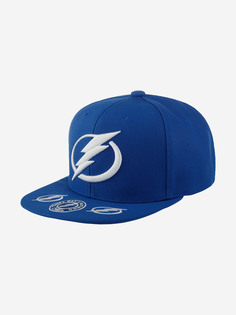 Бейсболка с прямым козырьком MITCHELL NESS 6HSSSH22089-TBLBLUE Tampa Bay Lightning NHL (синий), Синий Mitchell&Ness