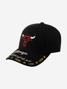 Бейсболка MITCHELL NESS HHSS6268-CBUYYPPPBLCK Chicago Bulls NBA (черный), Черный Mitchell&Ness
