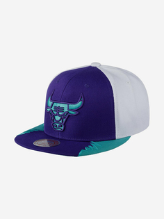 Бейсболка с прямым козырьком MITCHELL NESS HHSS1102-CBUYYPPPPURP Chicago Bulls NBA (фиолетовый), Фиолетовый Mitchell&Ness