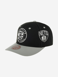 Бейсболка MITCHELL NESS HHSS7310-BNEYYPPPBLCK Brooklyn Nets NBA (черный), Черный Mitchell&Ness