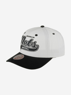 Бейсболка MITCHELL NESS HHSS7289-BNEYYPPPWHIT Brooklyn Nets NBA (белый), Белый Mitchell&Ness