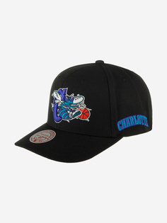 Бейсболка MITCHELL NESS HHSS6278-CHOYYPPPBLCK Charlotte Hornets NBA (черный), Черный Mitchell&Ness