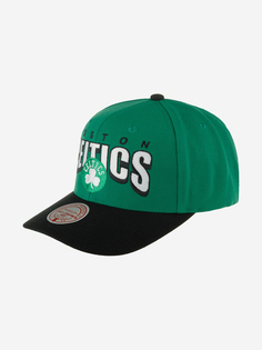 Бейсболка MITCHELL NESS HHSS6638-BCEYYPPPGREN Boston Celtics NBA (зеленый), Зеленый Mitchell&Ness