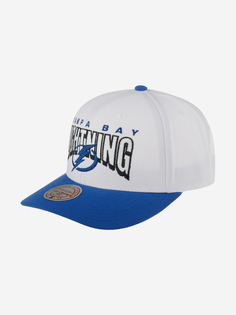 Бейсболка MITCHELL NESS HHSS6642-TBLYYPPPWHIT Tampa Bay Lightning NHL (синий), Синий Mitchell&Ness