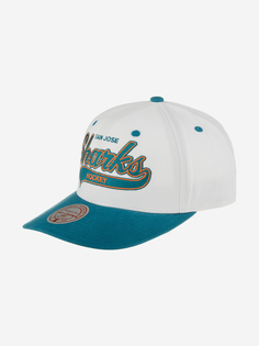 Бейсболка MITCHELL NESS HHSS7286-SJSYYPPPWHIT San Jose Sharks NHL (голубой), Голубой Mitchell&Ness