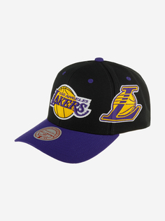 Бейсболка MITCHELL NESS HHSS7310-LALYYPPPBLCK Los Angeles Lakers NBA (черный), Черный Mitchell&Ness